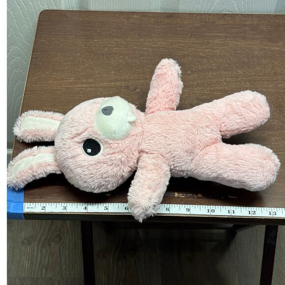 Ikea Aftonsparv 11” Rabbit Soft Toy Plush Pink Rare Retired NO ASTRONAUT SUIT - Picture 7 of 7